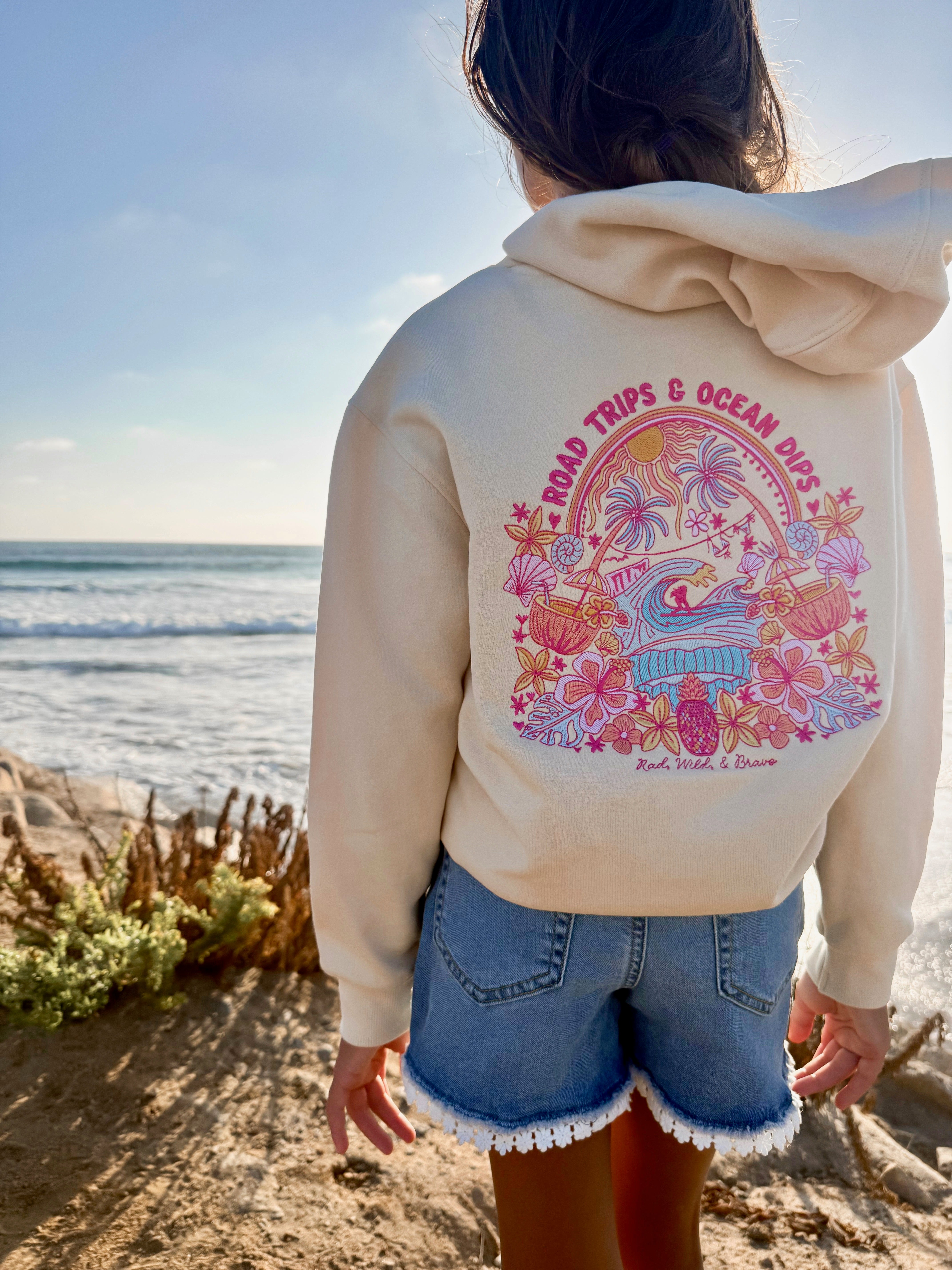 Embroidered- Road trips and ocean dips